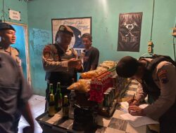 Operasi Mantab Brata Polres Pekalongan Razia Minuman Keras di Kafe-Kafe